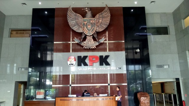 Tampilan lobby di gedung baru KPK. (Foto: Nikolaus Harbowo/kumparan)