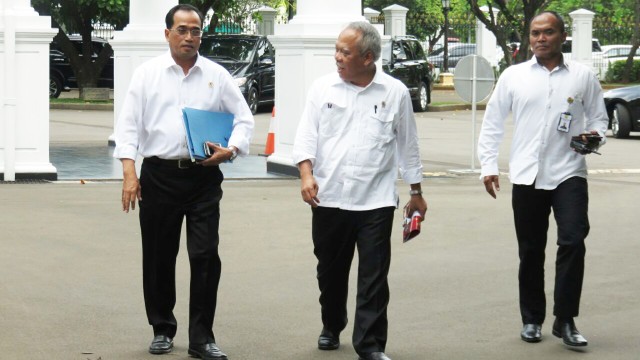 Budi Karya dan Basuki Hadimuljono (Foto: Yudhistira Amran/kumparan)