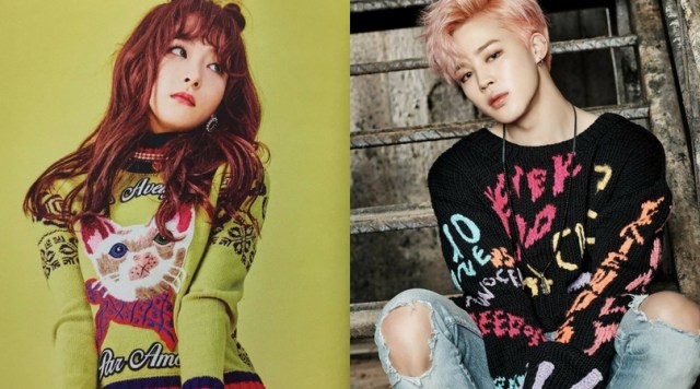 Jimin 'BTS' dan Seulgi 'Red Velvet' (Foto: bts.ibighit.com - redvelvet.smtown.com)
