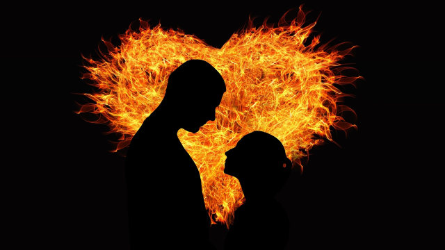 Ilustrasi api cinta yang membara. (Foto: Geralt/Pixabay)