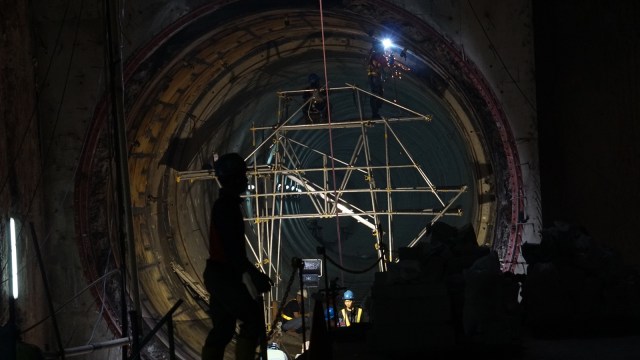 Pembangunan MRT. (Foto: Aditia Noviansyah/kumparan)