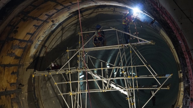 Pembangunan MRT. (Foto: Aditia Noviansyah/kumparan)