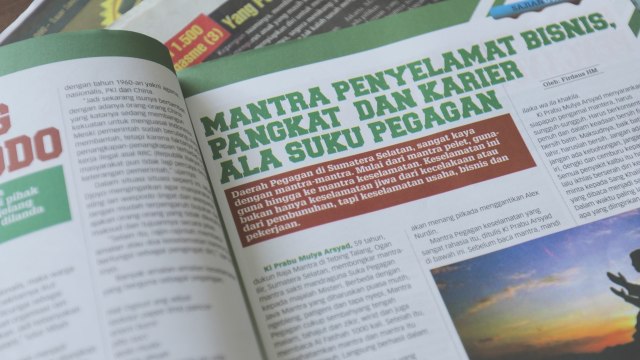 Bagian dalam Majalah Misteri. (Foto: Ridho Robby/kumparan)