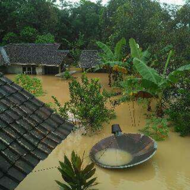 Banjir di Malimping, Banten. (Foto: Istimewa)