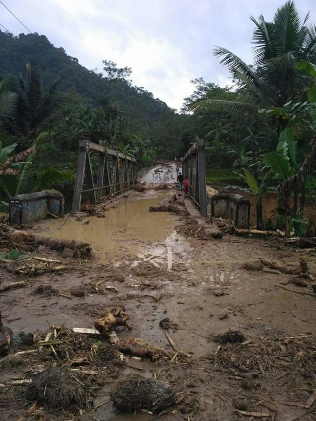 Banjir di Malimping, Banten. (Foto: Istimewa)