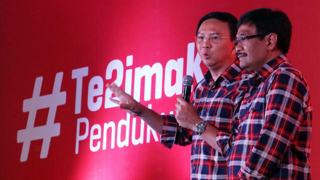 Ahok Djarot di #Te2imakasihpendukung Badja (Foto: Aditia Noviansyah/kumparan)