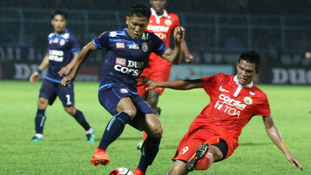 Arema dan Persija berimbang 1-1. (Foto: Ari Bowo Sucipto/ANTARA)