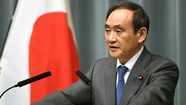 Yoshihide Suga sekretaris kabinet. Foto: Reuters/Mandatory credit Kyodo