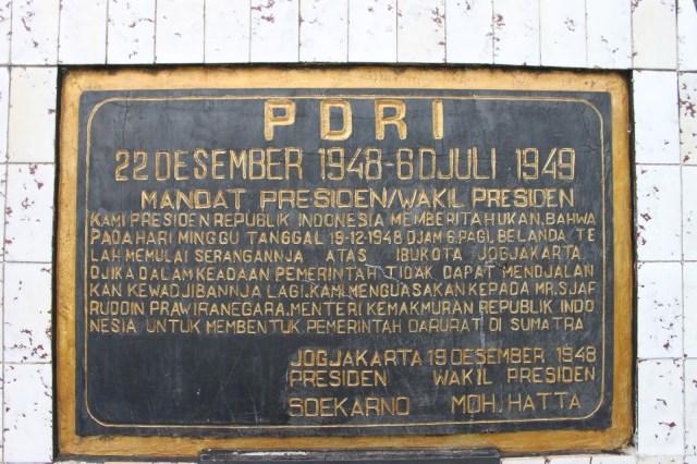 Pemerintahan Darurat Republik Indonesia 1948 - 1949 (Part I)