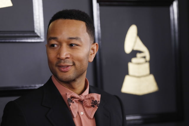 John Legend menghadiri Grammy Awards.