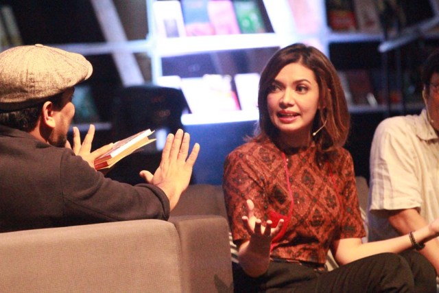 Najwa isi talkshow MocoSik (Foto: Munady/kumparan)