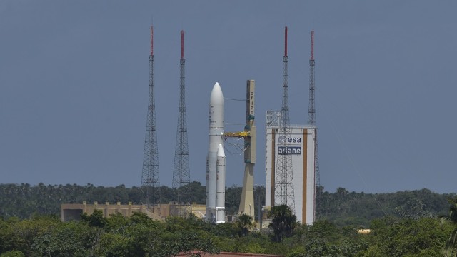 Peluncuran Satelit Telkom 3 S di Guyana, Prancis. (Foto: Puspa Perwitasari/Antara)