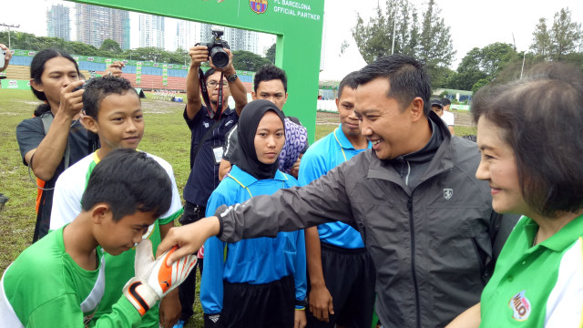 Menpora di pembukaan MILO Championship. (Foto: Alan Kusuma/kumparan)