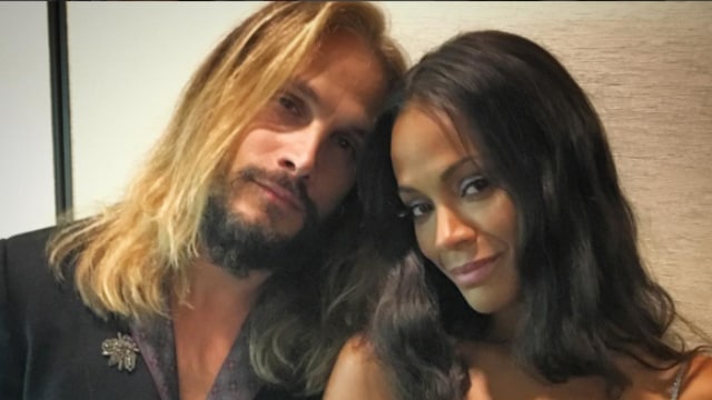 Zoe Saldana bersama suaminya Marco Perego. (Foto: Instagram/@zoesaldana)