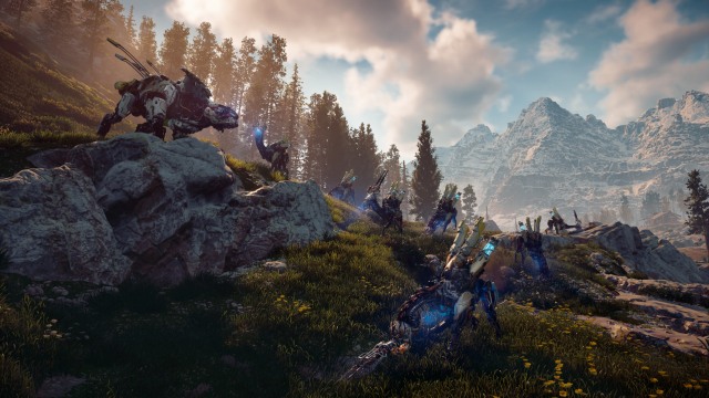 Suasana di game Horizon Zero Dawn. (Foto: PlayStation)