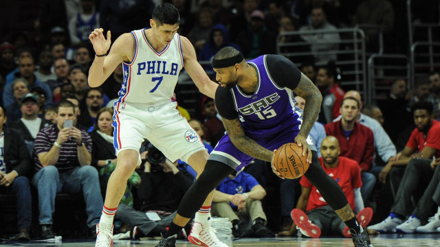 DeMarcus Cousins saat bermain untuk Kings. (Foto: John Geliebter-USA TODAY Sports Via Reuters)