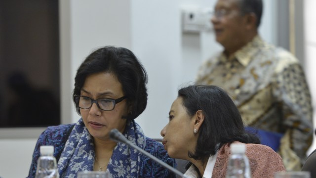 Menkeu Sri Mulyani dan Menteri BUMN Rini Soemarno (Foto: Rosa Panggabean/ANTARA)