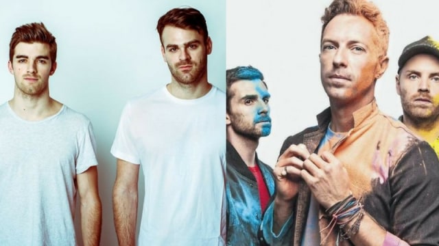 The Chainsmokers dan Coldplay (Foto: Official Facebook )