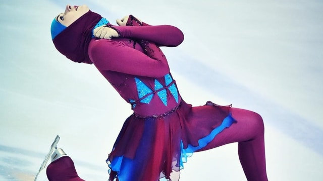 Zahra Lari figure skater. (Foto: Instagram/@zahralari)