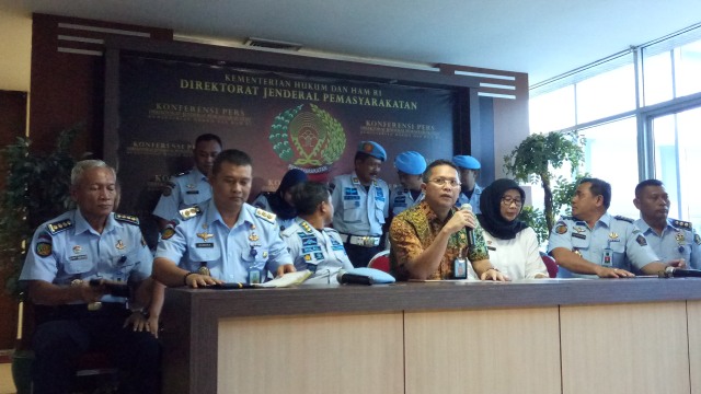 Konferensi Pers Dirjen Pemasyarakatan (Foto: Aprilandika Pratama/kumparan)