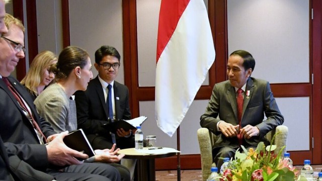 Jokowi bertemu dengan Gladys Berejiklian. (Foto: Biro Pers, Media dan Informasi Sekretariat Presiden)