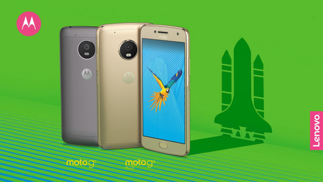 Ponsel Moto G5 dan G5 Plus. (Foto: Lenovo via Facebook)