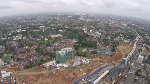 Jalan Layang Ciledug-Tendean dari atas. (Foto: Aditia Noviansyah/kumparan)