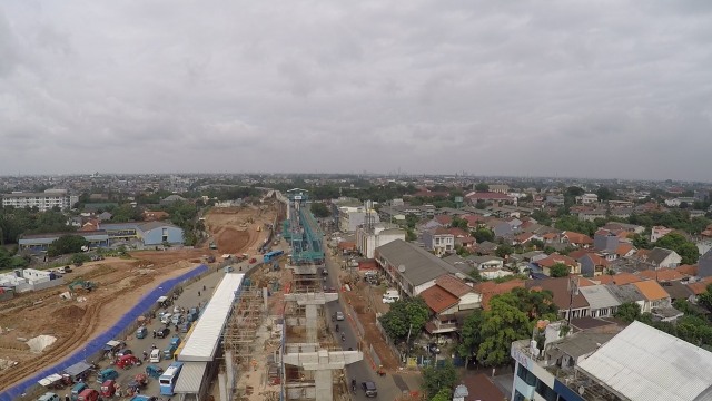 Jalan Layang Ciledug-Tendean dilihat dari atas. (Foto: Aditia Noviansyah/kumparan)