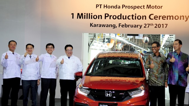 Satu juta produksi di pabrik Honda di Karawang Foto: ANTARA FOTO/Zarqoni Maksum