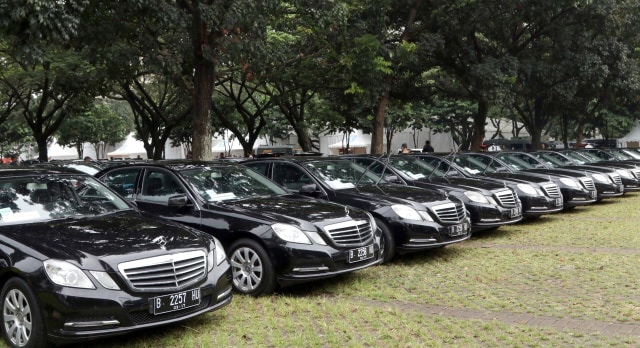 Deretan 300 mobil untuk rombongan Raja Salman. (Foto: Fanny Kusumawardhani/kumparan)