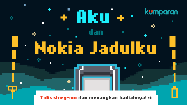 Aku dan Nokia Jadulku (Foto: Frans Mateus Situmorang)