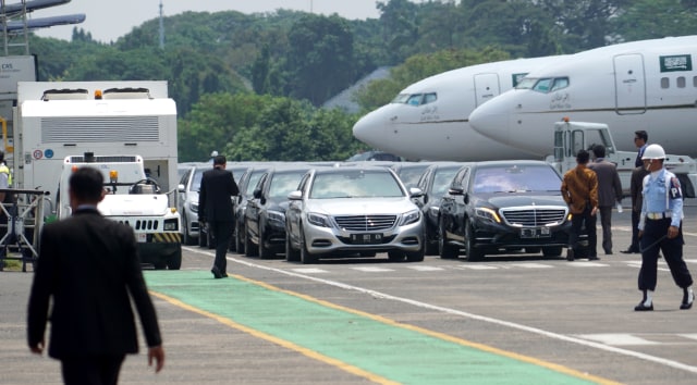 Persiapan menyambut Raja Salman. (Foto: Aditia Noviansyah/kumparan)