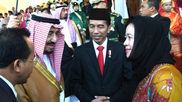 Puan Maharani bertemu dengan Raja Salman. (Foto: Istimewa)