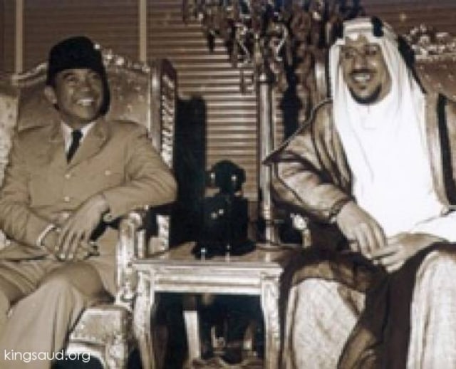 Raja Saud dan Soekarno (Foto: kingsaud.org)