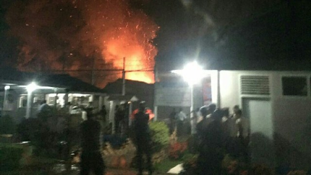 Kerusuhan di Lapas Jambi (Foto: ntmcpolri.info)