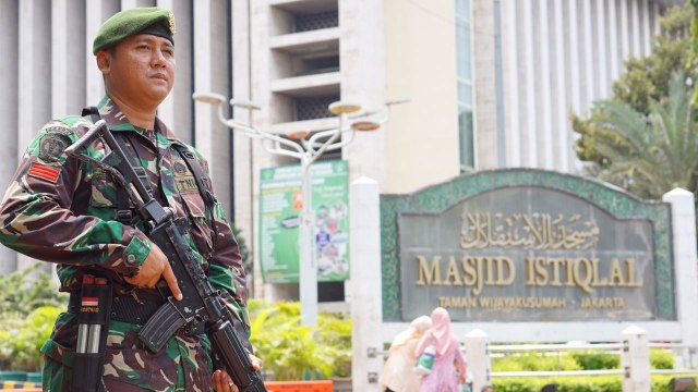 Masjid Istiqlal jelang kedatangan Raja Salman. (Foto: Kevin Putra/kumparan)