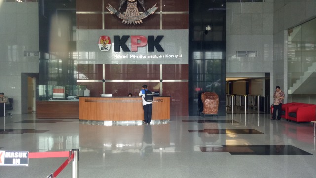 Lobby di gedung baru KPK. (Foto: Marcia Audita/kumparan)