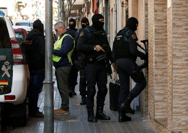 Polisi Spanyol Foto: Reuters