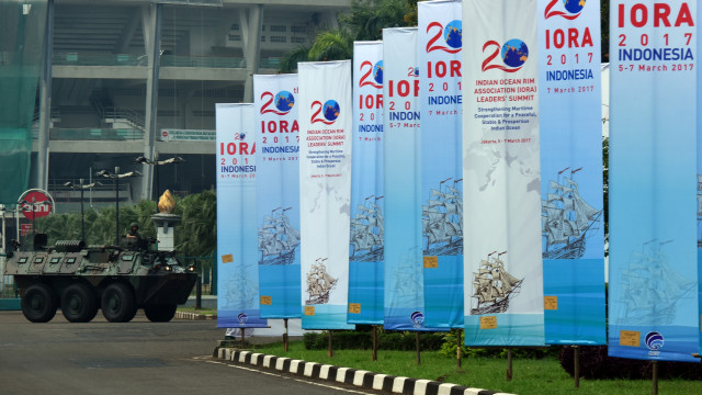 Pengamanan IORA 2017 di JCC (Foto: Wahyu Putro A/ANTARA)