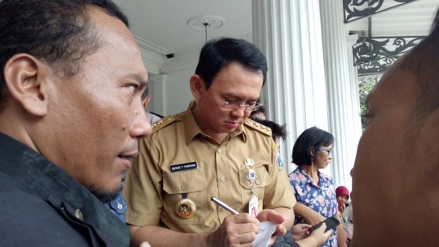 Ahok saat ditemui di Balai Kota. (Foto: Nadia Riso/kumparan)