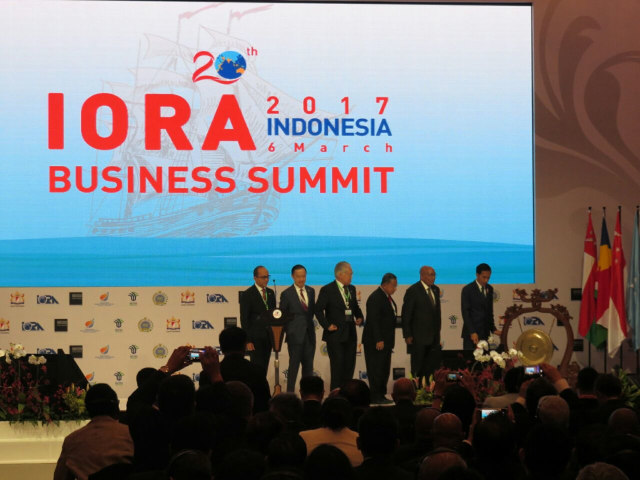 Pembukaan IORA Business Summit 2017. (Foto: Yudhistira Amran Saleh/kumparan)