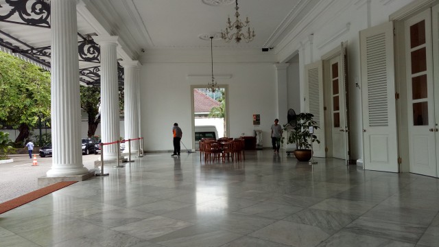 Balai Kota DKI Jakarta yang masih terlihat sepi. Foto: Aria Pradana/kumparan