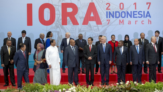 Foto Bersama Kepala Negara IORA 2017  (Foto: Widodo S. Jusuf/Antara )