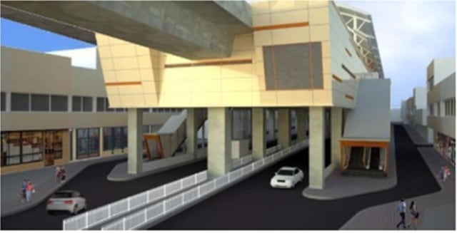 Exterior Design Stasiun MRT H. Nawi (Foto: Dokumentasi PT MRT Jakarta)