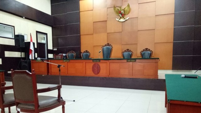 Ruang sidang vonis ex-Gafatar. (Foto: David Pratama/kumparan)