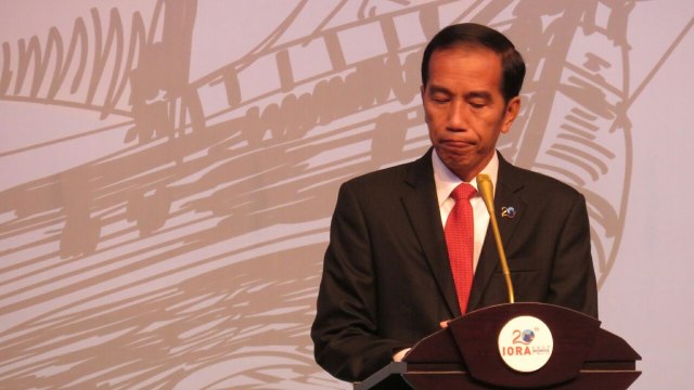 Jokowi di IORA 2017 (Foto: Yudhistira Amran/kumparan )