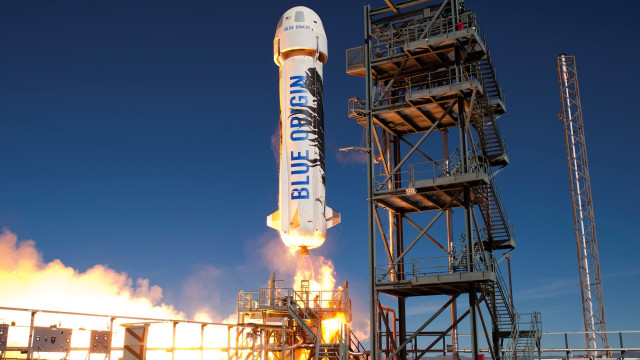 Roket New Shepard dari Blue Origin. (Foto: Blue Origin.)
