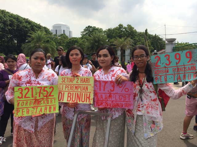 Beraksi dengan dramatis. (Foto: Sattwika Duhita/kumparan)