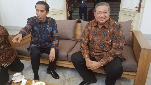 Jokowi dan SBY di Istana. Foto: Yudhistira Amran Saleh/kumparan