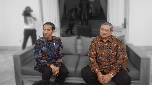 SBY menyambangi Jokowi di Istana Merdeka Foto: Yudhistira Amran/kumparan